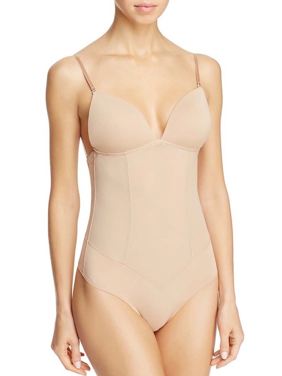 Fine Lines Bodysuits 32 / A / Nude Refined Convertible Low Back Backless Thong Bodysuit