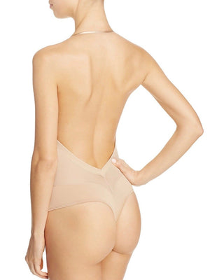Convertible Low Back Backless Thong Bodysuit - Fine Lines