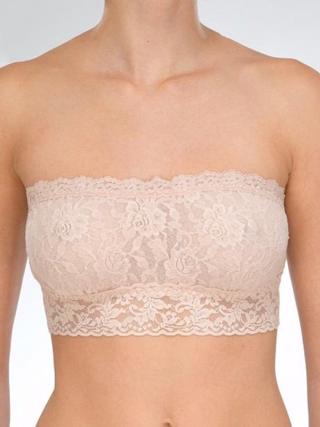 Hanky Panky Bandeau Bra S / Chai Lace Lined Bandeau Bralette