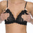 Hanky Panky Open Cup Bra S / BLACK Luxe Lace Open Tip Open Bralette