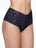 Hanky Panky Panties ONE SIZE / Navy Retro High Waisted Sheer Lace Thong Panties