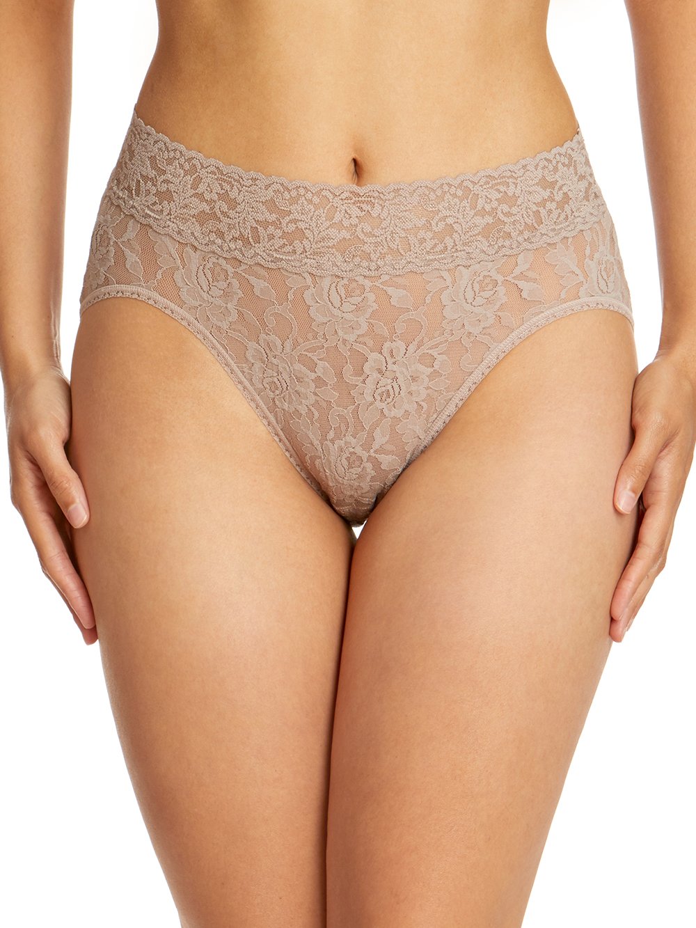 Hanky Panky Panty Taupe / XS Signature Lace French Brief