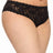 Hanky Panky Plus Size Panties 1X / Black Plus Size Cheeky Bikini Crotchless Panties