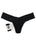 Hanky Panky Thong Black / One Size Rolled Signature Lace Original Rise Thong