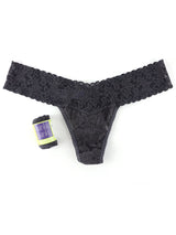 Hanky Panky Thong Granite / One Size Rolled Signature Lace Original Rise Thong