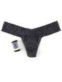 Hanky Panky Thong Granite / One Size Rolled Signature Lace Original Rise Thong