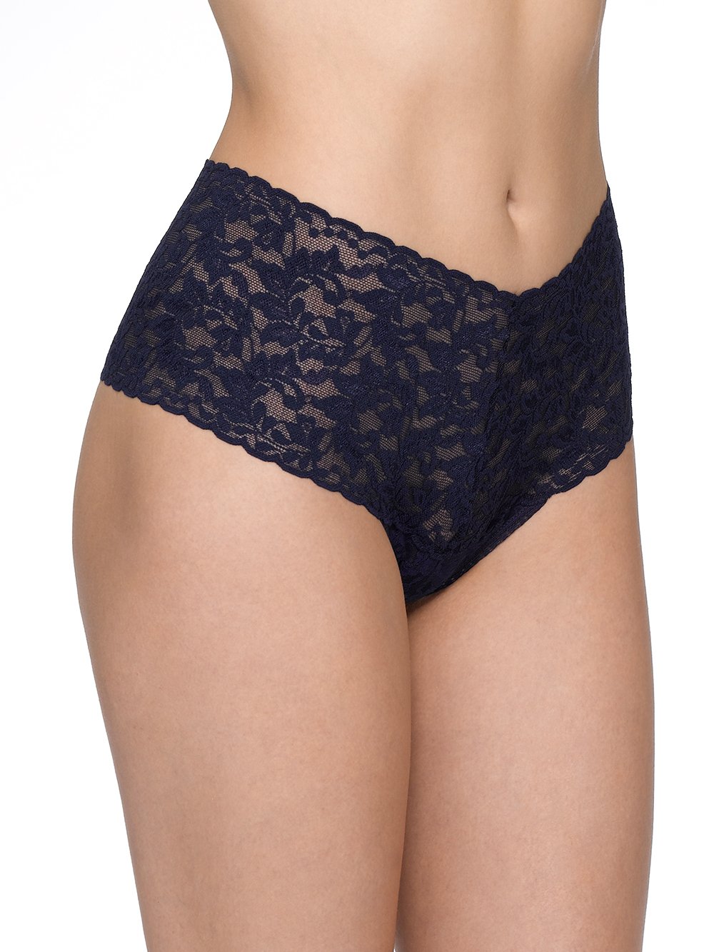 Hanky Panky Thong Navy / One Size Retro Lace Thong