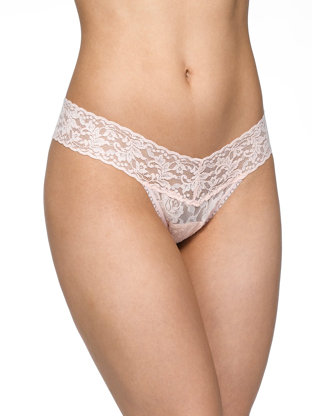 Hanky Panky Thong Vanilla / One Size Signature Lace Low Rise Thong