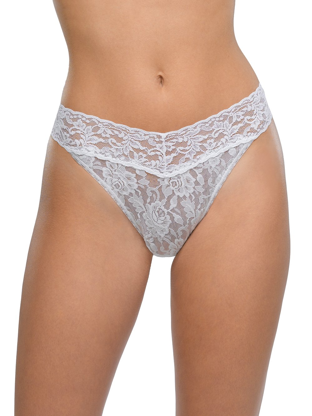 Hanky Panky Thong White / One Size Signature Lace Original Rise Thong