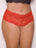 iCollection Lingerie Panties 1/2X / Red Plus Size Pearl Thong by iCollection