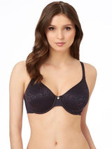 Le Mystere Bras 32 / C / Black Safari Smoother Minimizer Bra 9878