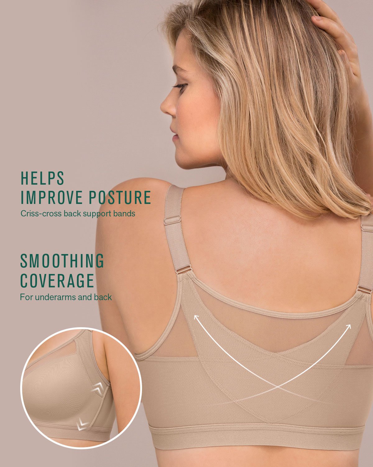 Leonisa Bras Posture Corrector Bra - Contour Cups - Multi/Benefit