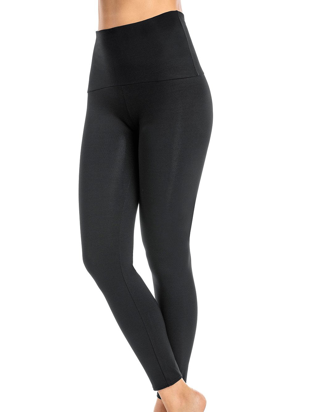 Extra Strong Compression Leggings with Figure Firming Black XS / Black /  Regular 32