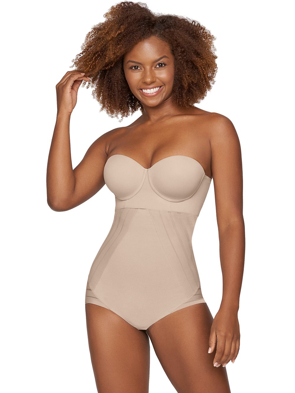 Leonisa Shapewear Nude / S Extra High-Waisted Sculpting Shaper Lace Panty