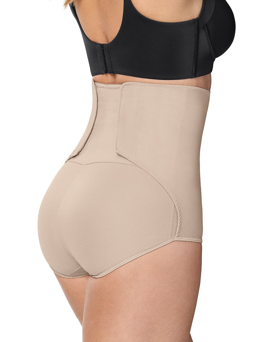 Leonisa Shapewear High-Waisted Postpartum Belly Wrap Firm Compression Panty