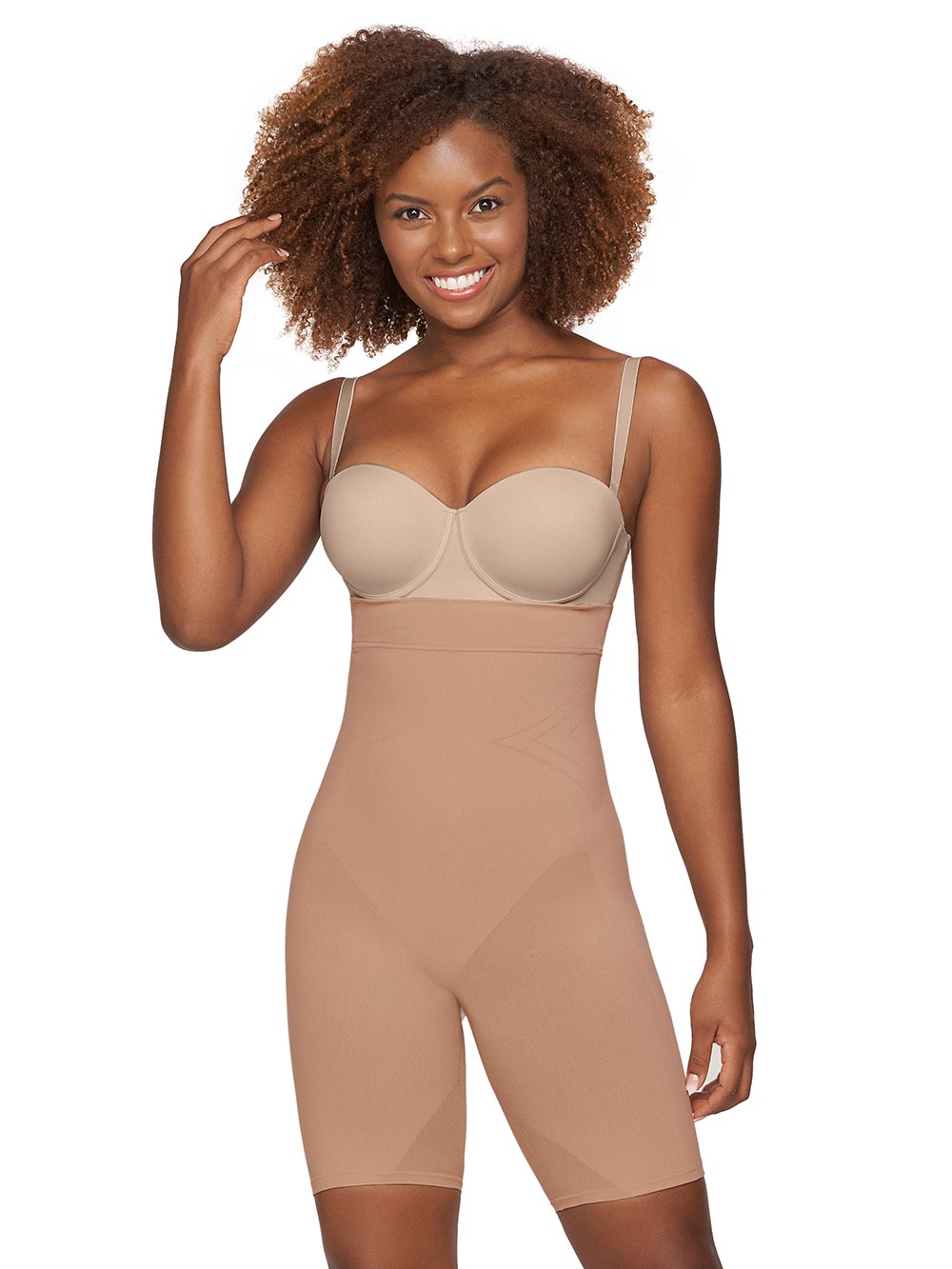 Leonisa Shapewear Invisible Extra High-Waisted Butt Lifter Shaper Short