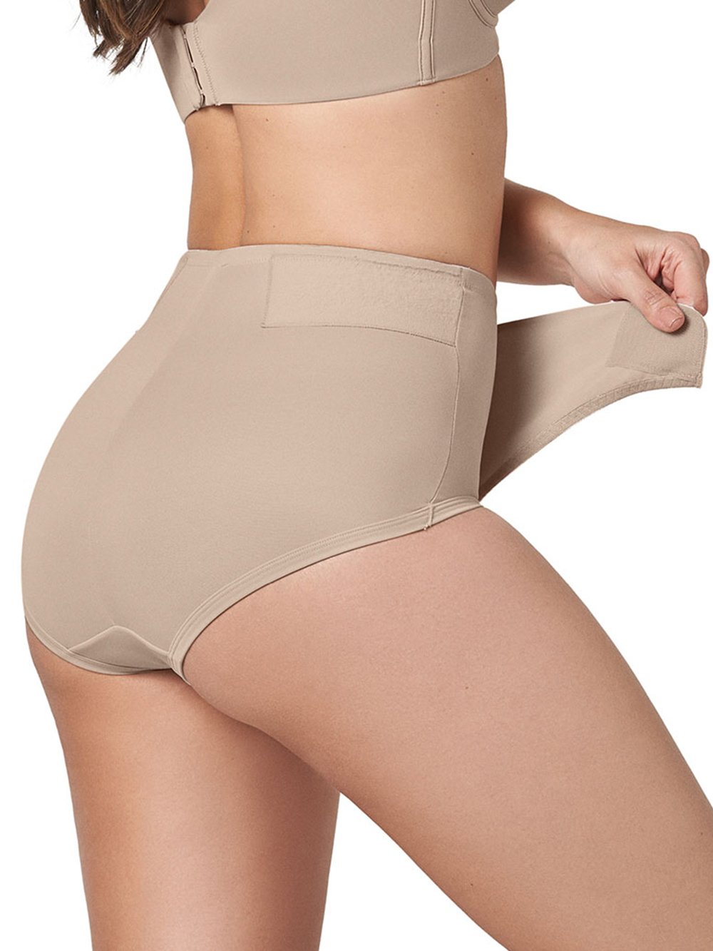 Leonisa Shapewear Nude / S Postpartum Shapewear Panty with Adjustable Belly Wrap