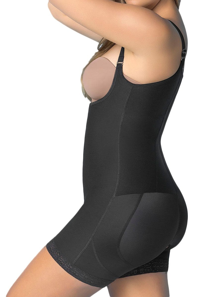 Leonisa Shapewear S / Black Slimming Body Shaper Short With Booty Lifter