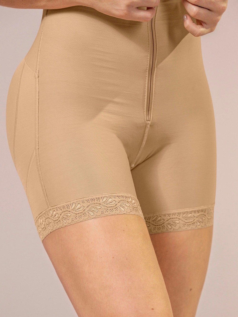 Leonisa Shapewear Strapless Tummy Control Butt Lifter Body Shaper Shorts