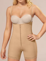 Leonisa Shapewear XS / Natural Tan Strapless Tummy Control Butt Lifter Body Shaper Shorts