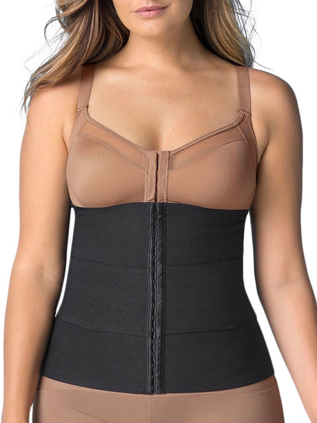 Leonisa Shapewear XS-S / Black Lumbar Support 3-Belt Custom Waist Trainer Cincher