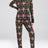 Natori Pajamas S / Blackberry Josie Black Printed Christmas Pajamas