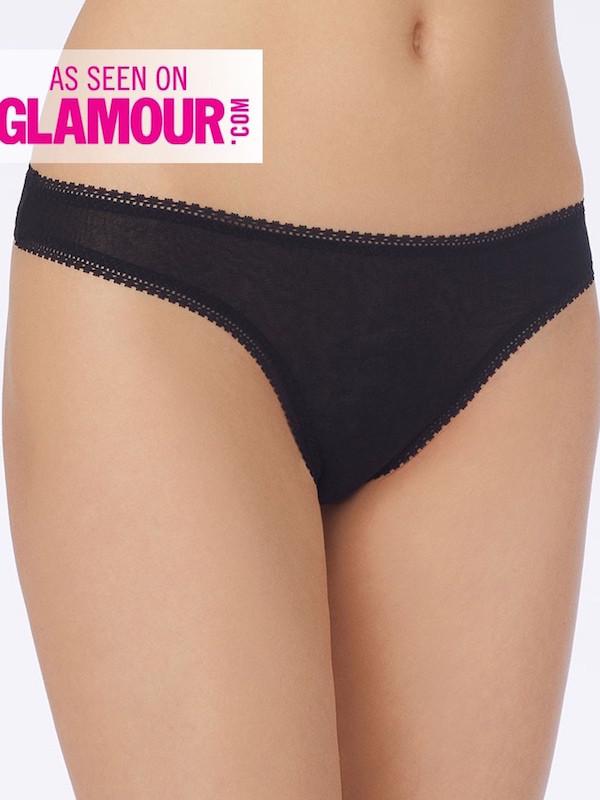 On Gossamer Panties XS/S / black On Gossamer Mesh Hip-G Thong 3512