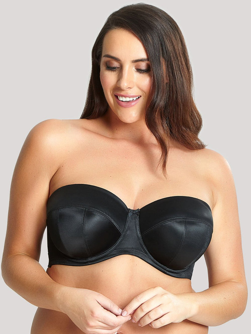 Women's Strapless Backless Clear Back Straps Full Figure Coverage