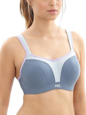 Panache 5021 Full-busted Underwire Sports Bra 38 FF Grey 38ff for sale  online