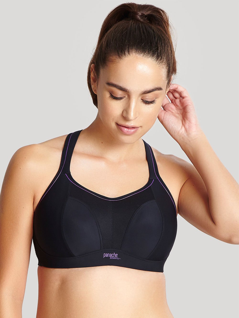 Panache Sports Sports Bras Black / 28 / DD Panache Wireless Sports Bra 7341