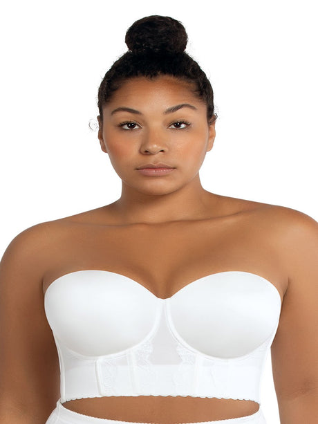 Parfait Bras 32 / B / Pearl White Elissa Strapless Contour Bustier - Pearl White