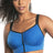 Parfait Bras 32 / C / Nautical Blue Parfait Wave Wire-free Zip Front Sports Bra