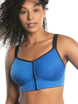 Parfait Bras 32 / C / Nautical Blue Parfait Wave Wire-free Zip Front Sports Bra