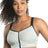Parfait Bras 32 / C / Silver Parfait Wave Wire-free Zip Front Sports Bra
