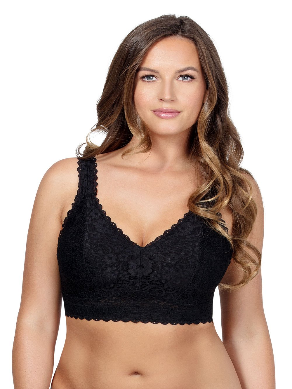 Parfait Bras 32 / D / Black Adriana Lace Bralette