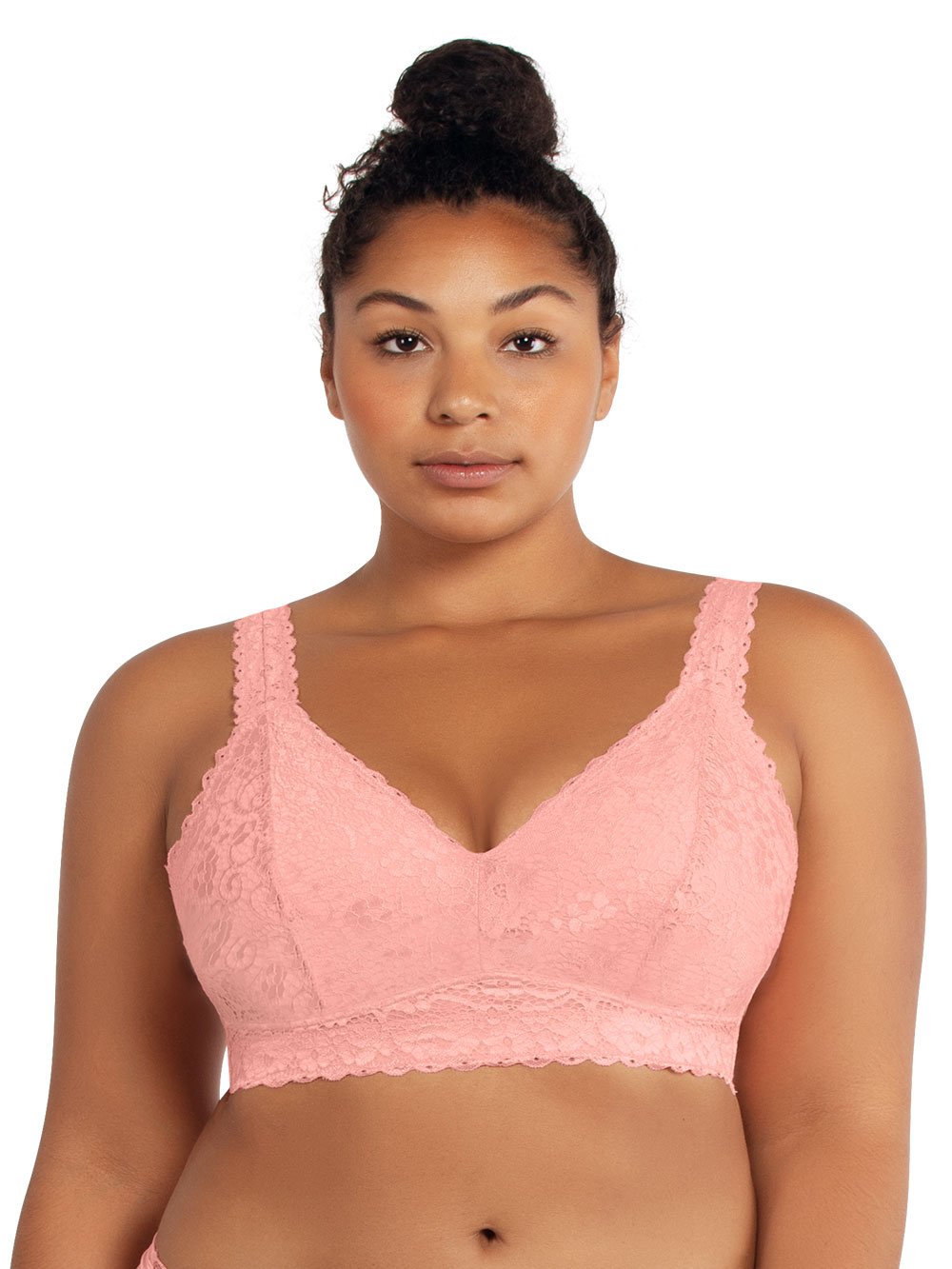 Flirtitude Strappy Rose Lace Wireless Bralette, The Sexiest Bras For Small  Busts