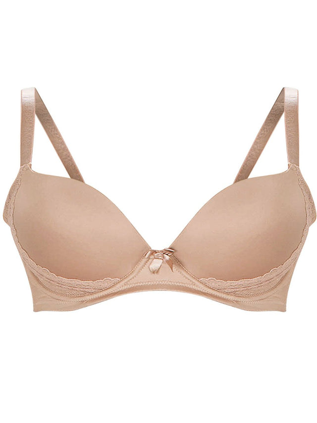 Parfait Bras Casey Plunge Molded Bra - European Nude