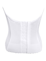 Parfait Bras Elissa Low-Back Bustier Bridal Corset- Pearl White