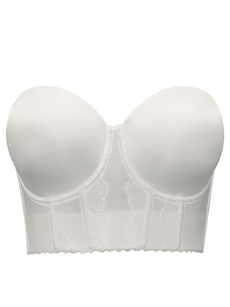 Parfait Bras Elissa Strapless Contour Bustier - Pearl White