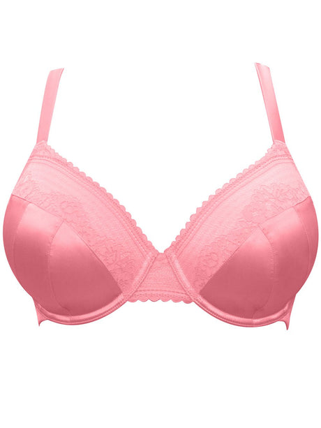 Parfait Bras Jade Contour Bandless Wire Bra - Flamingo Pink