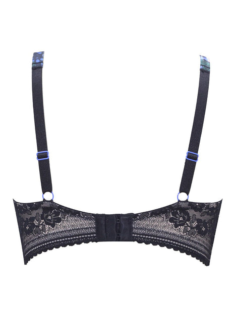 Parfait Bras Jade Padded Bralette - Black With Floral