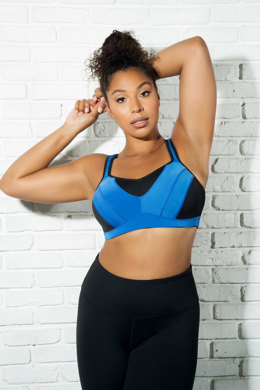 Parfait Bras Parfait Dynamic Padded Performance Sports Bra - Nautical Blue