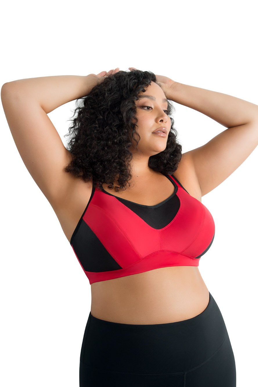 Parfait Bras Parfait Dynamic Padded Performance Sports Bra - Racing Red