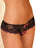 Rene Rofe Crotchless Panties S/M / Black CROTCHLESS LACE THONG PANTIES