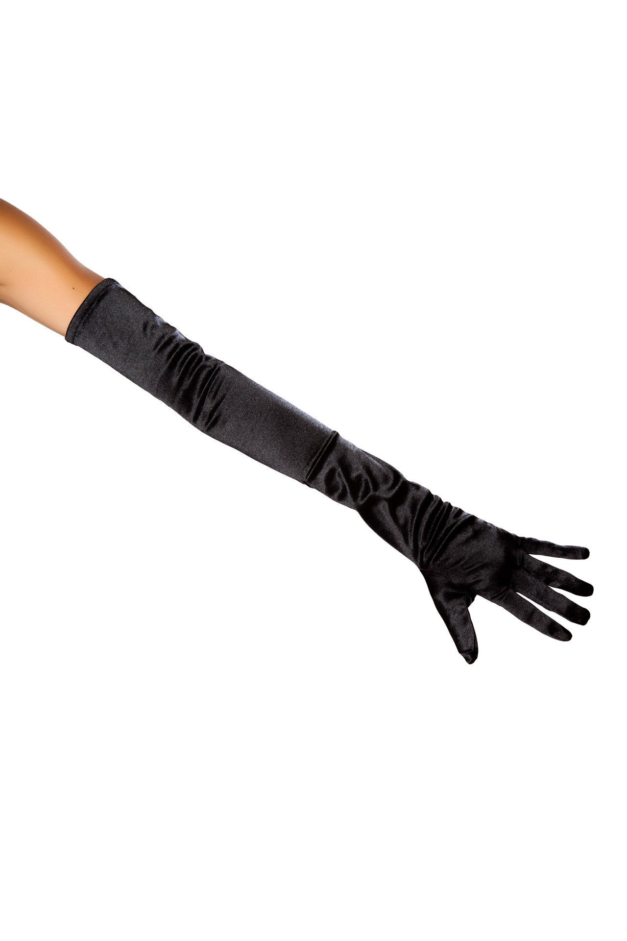 Roma Costume Accessories One Size / Black 10104 - Stretch Satin Gloves