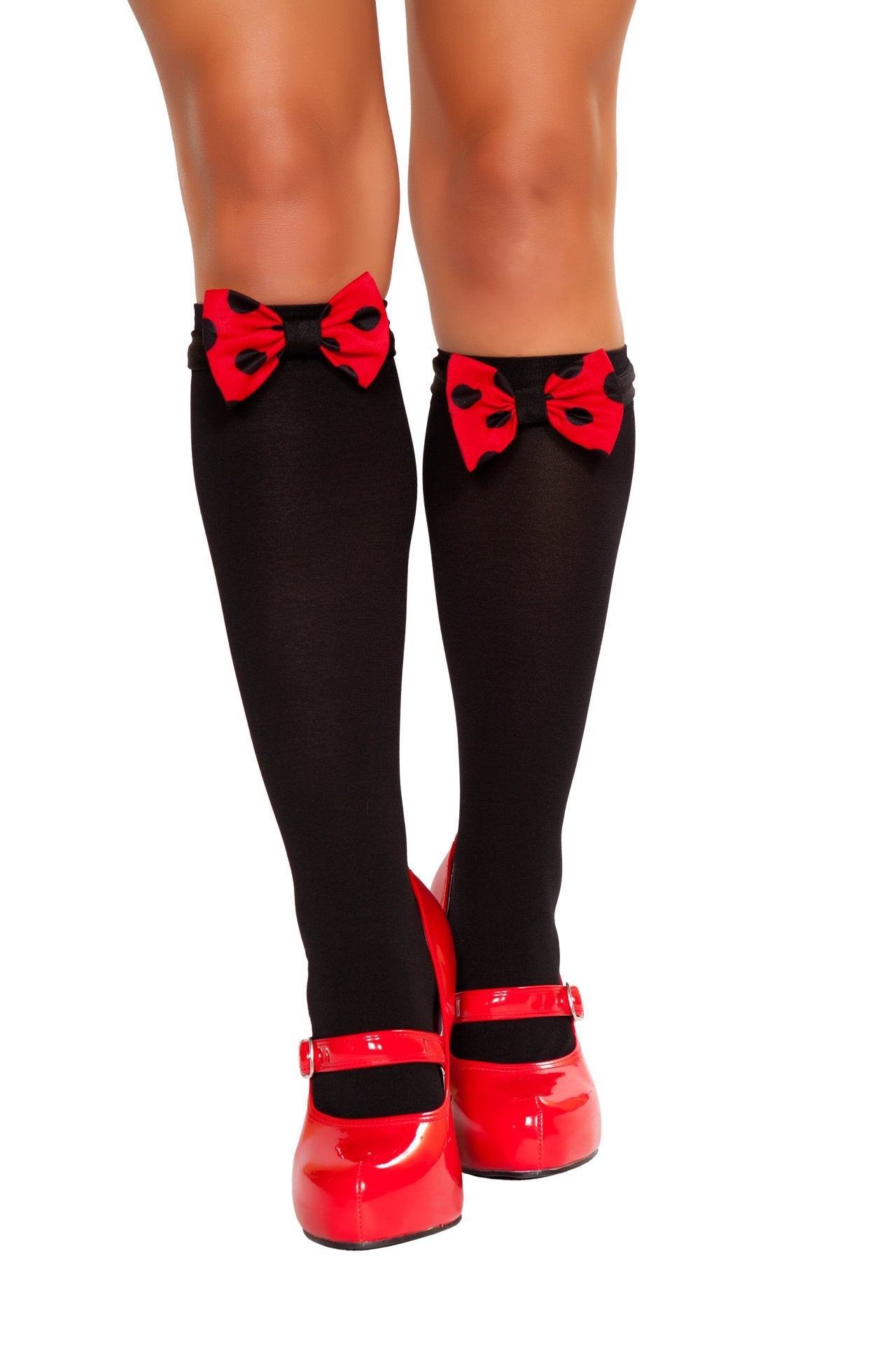 Roma Costume Accessories One Size / Red/Black 10091B - Mouse Bows for Stockings