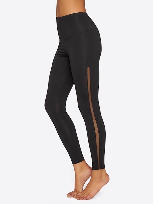 SOLD OUT SOLD OUT S / Black Legging with Mesh Elastic Sides