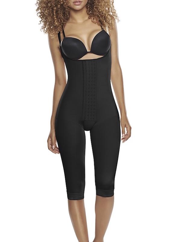 SOLD OUT SOLD OUT S-32 / Black Slimming Braless Body Shaper Girdle With Thighs Slimmer