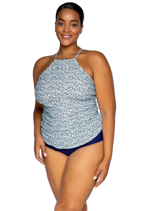 Sunsets Escape "Brands,Swimwear" 14 / FOMEN / 560T Sunsets Escape Forget Me Not Harlow High Neck Tankini