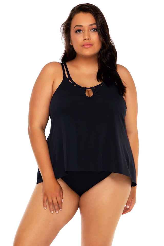 Sunsets Escape "Brands,Swimwear" 16 / BLCK / 584T Sunsets Escape Black Sadie Tankini